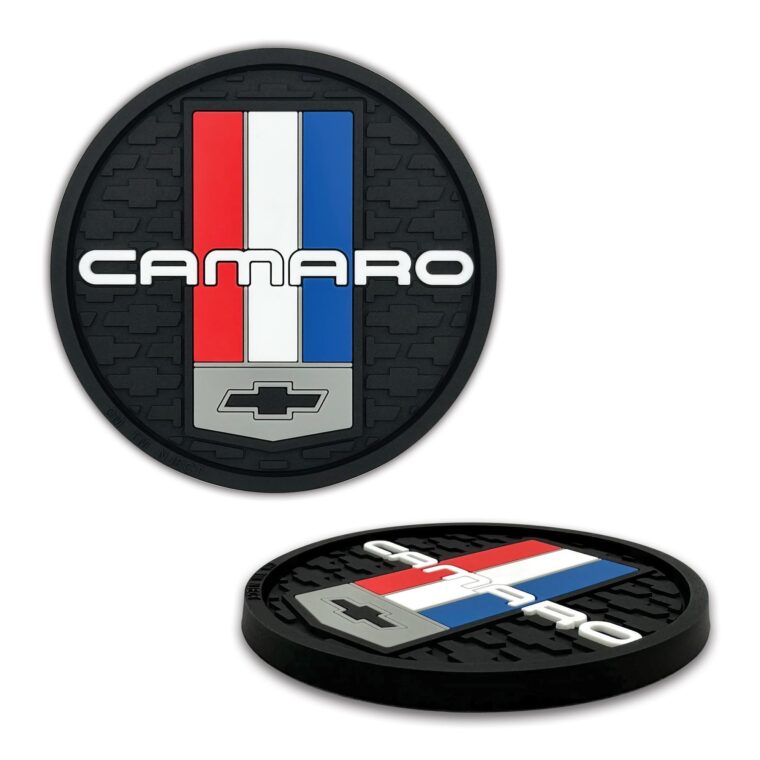 Camaro Retro 2-Pack Silicone Car Coasters