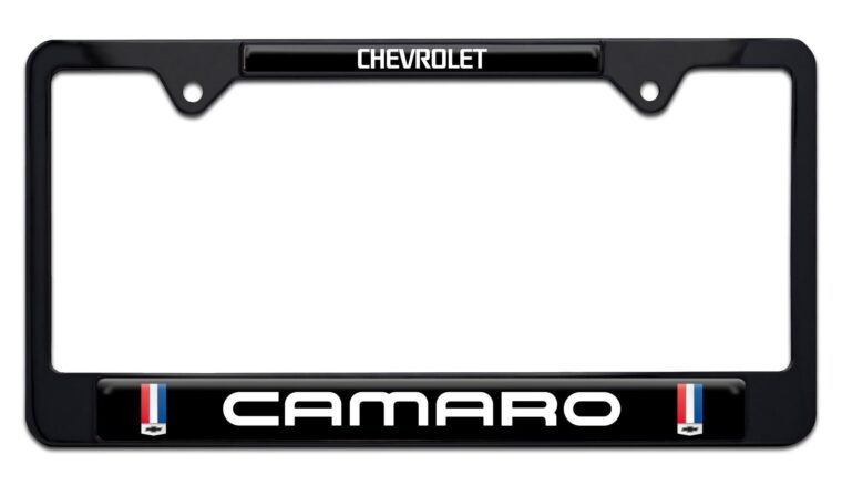 Camaro Gen 3 Black License Plate Frame