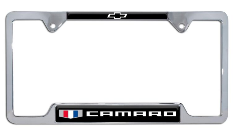 Camaro Gen 6 Chrome Open License Plate Frame