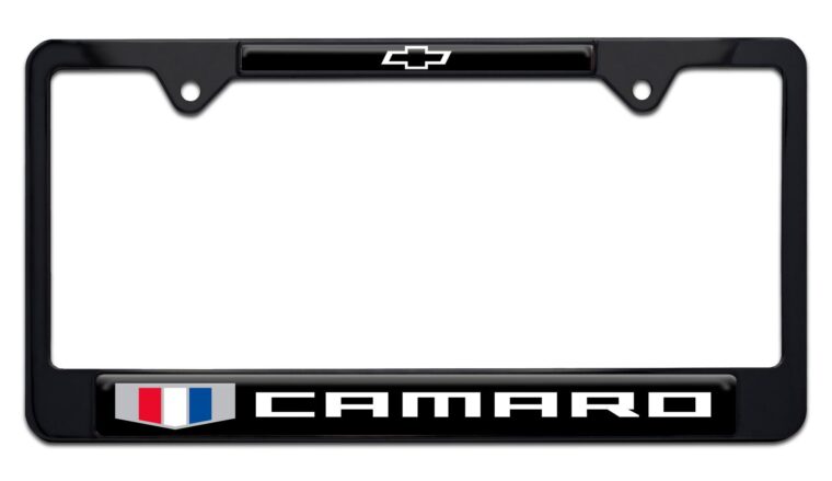 Camaro Gen 6 Black License Plate Frame
