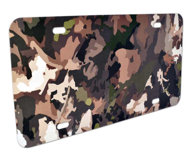 Woodland Camo License Plate