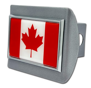 Canada Chrome Flag Brushed Chrome Hitch Cover image