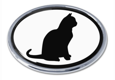Cat White Chrome Emblem image