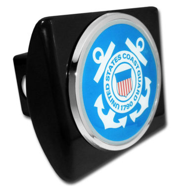 Coast Guard Seal Emblem on Black Hitch Cover