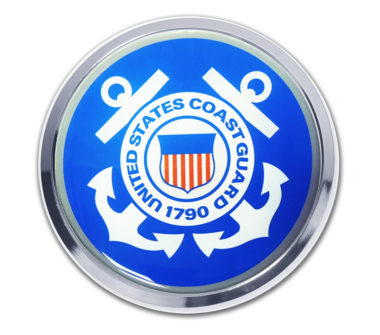 Coast Guard Seal Chrome Emblem