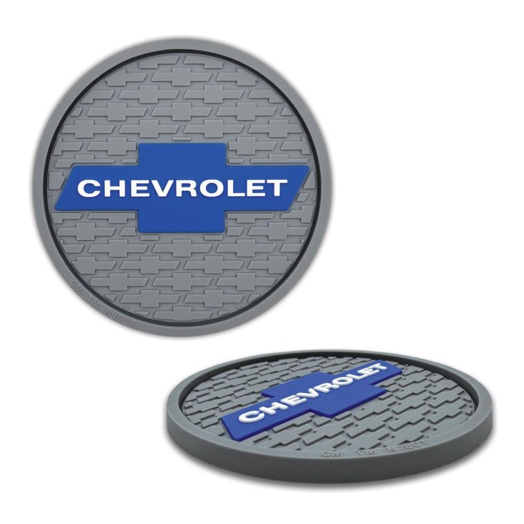 Chevrolet Vintage Gray Silicone Car Coasters