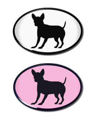 Chihuahua 3D Decal 2-Pack