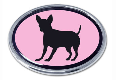 Chihuahua Pink Chrome Emblem