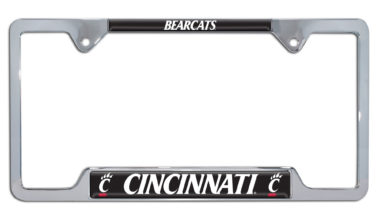 Cincinnati Bearcats Chrome Open Corner License Plate Frame