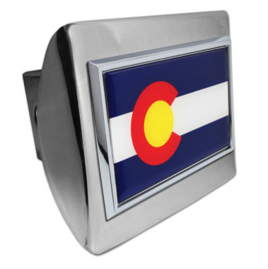 Colorado Flag Chrome Hitch Cover image