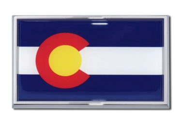 Colorado Flag Auto Emblem