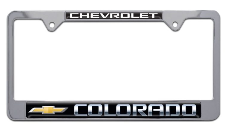 Colorado Chevy Chrome License Plate Frame