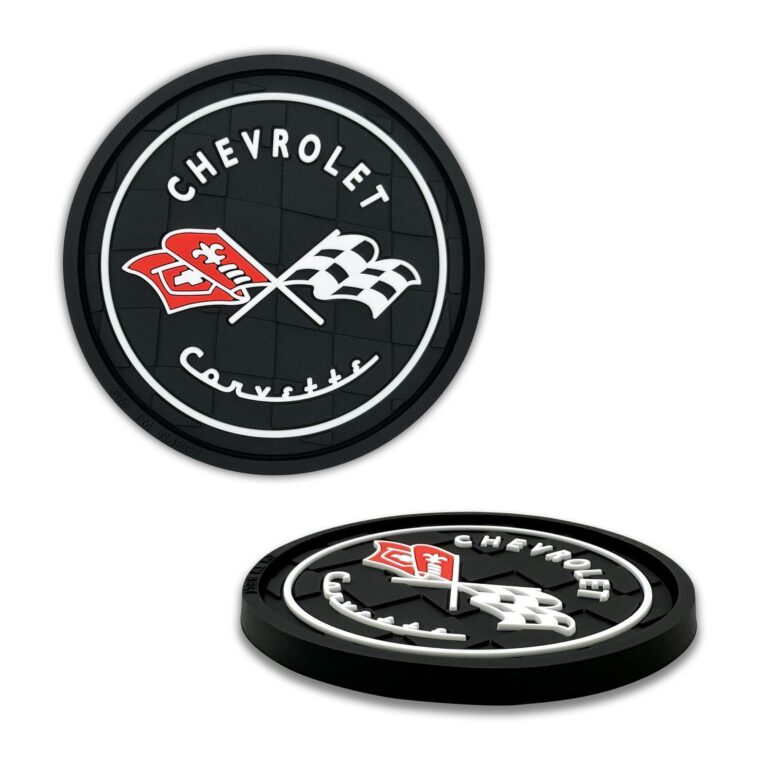 Corvette Classic 2-Pack Silicone Car Coasters