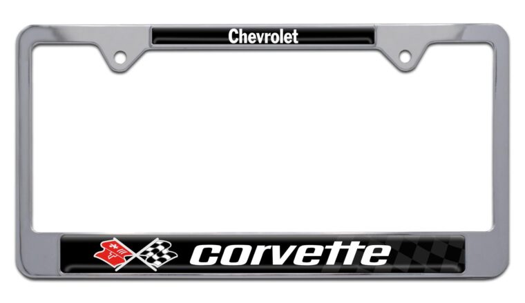 Corvette 1968 Chrome License Plate Frame
