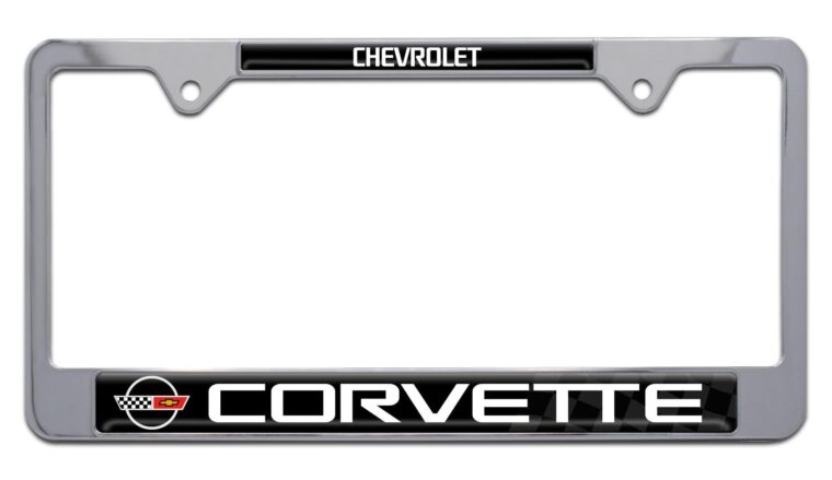 Corvette 1982 Chrome License Plate Frame