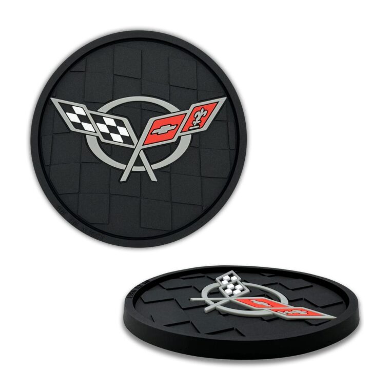 Corvette Performance 2-Pack Silicone Car Coasters