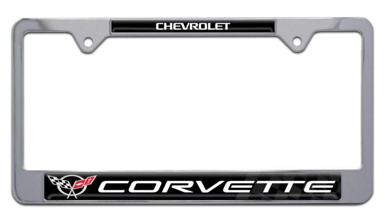 Corvette 1997 Chrome License Plate Frame