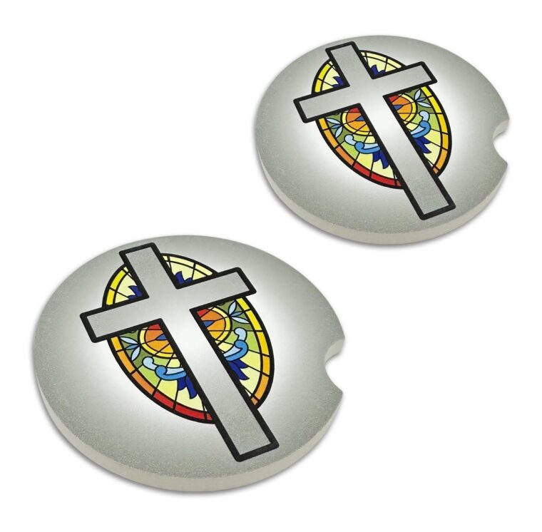 Glory Cross Ceramic Coaster 2 Pack