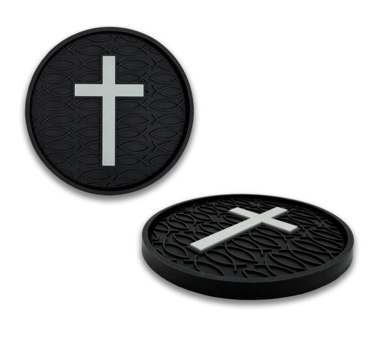 Cross Silicone Car Coasters
