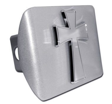 Tapered Cross Brushed Hitch Cover image