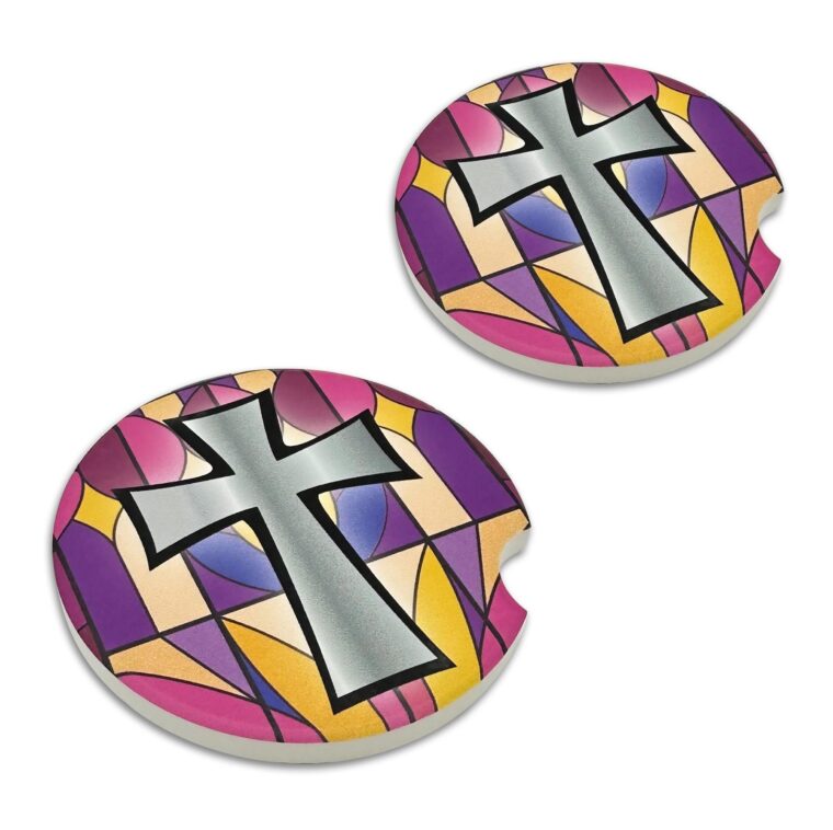 Hope Cross Ceramic Coaster 2 Pack