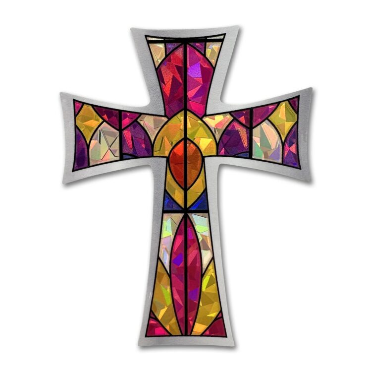 Christian Cross Hope Reflective Decal