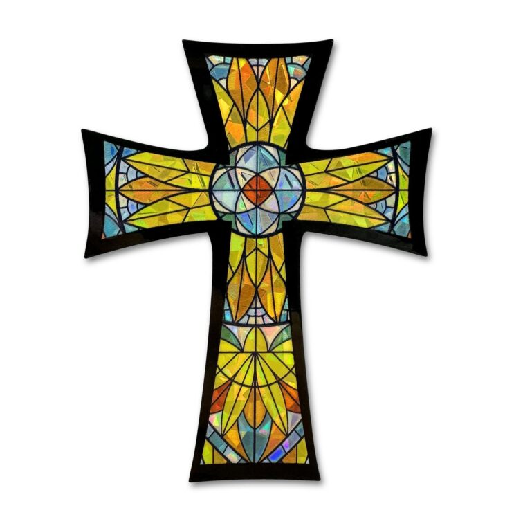 Christian Cross Promise Reflective Decal