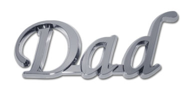 Dad Shiny Chrome Emblem image