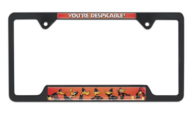 Daffy Duck Open Black License Plate Frame
