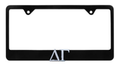 Delta Gamma Black License Plate Frame image