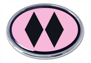 Black Diamond Pink Chrome Emblem