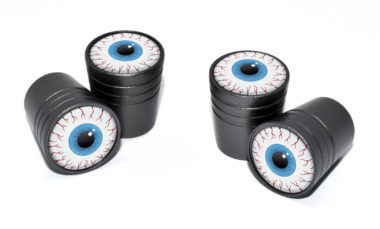 Eyeball Valve Stem Caps - Black image