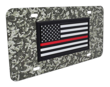 Firefighter Urban Camo License Plate image