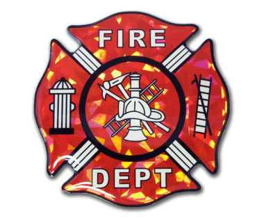 Firefighter 3D Reflective Decal image