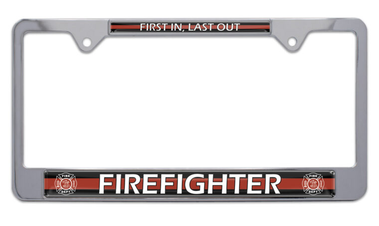 thumbnail image 2 of Firefighter / Red Fire Dept - 3" Chrome Auto Emblem – Chrome Emblems FIRE-RED-C 2 of 5