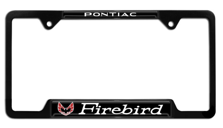 Firebird V2 Black Open License Plate Frame