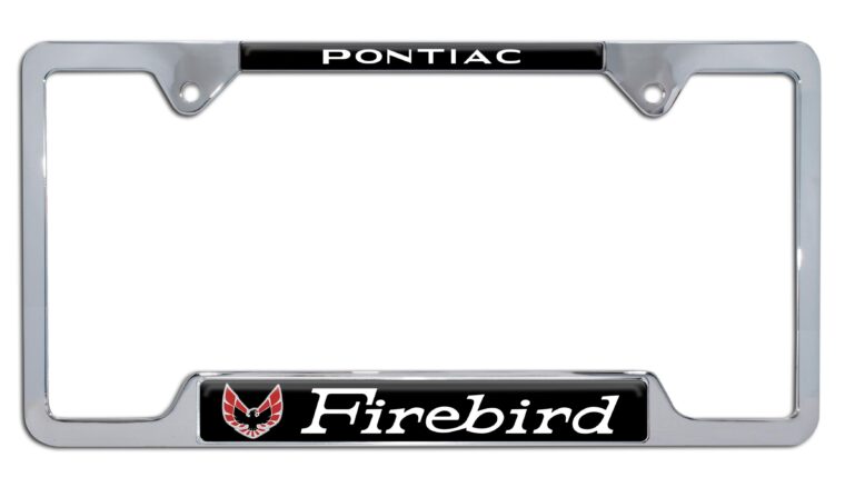 Firebird V2 Chrome Open License Plate Frame