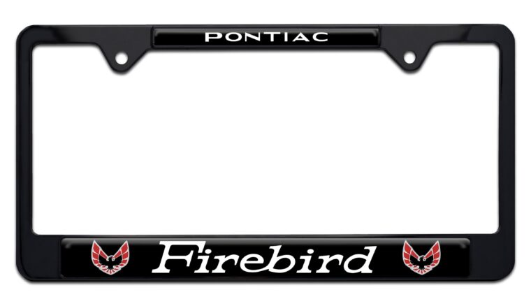 Firebird V2 Black License Plate Frame