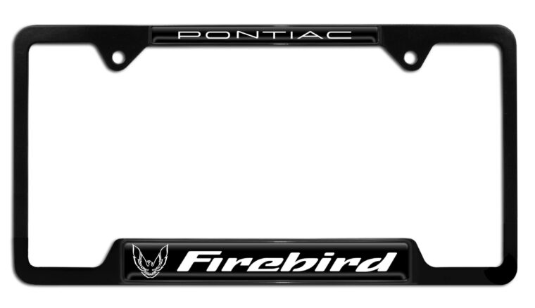 Firebird V3 Black Open License Plate Frame