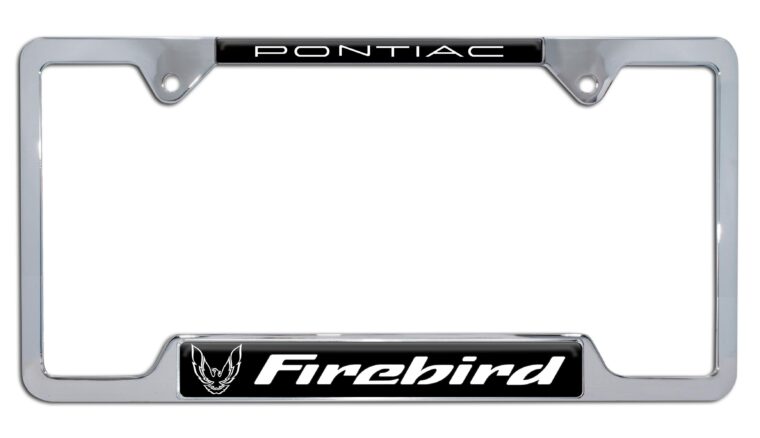 Firebird V3 Chrome Open License Plate Frame