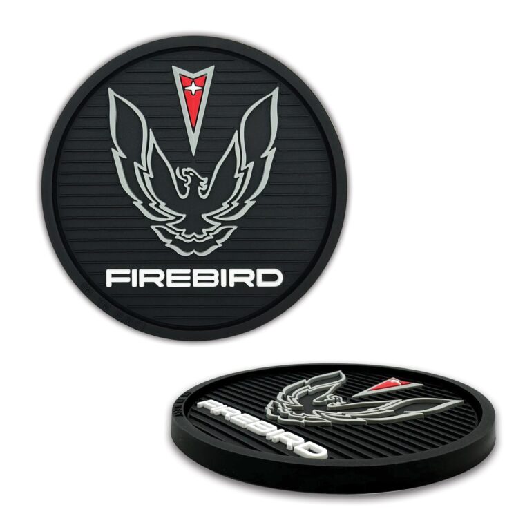 Firebird Modern 2-Pack Silicone Car Coasters