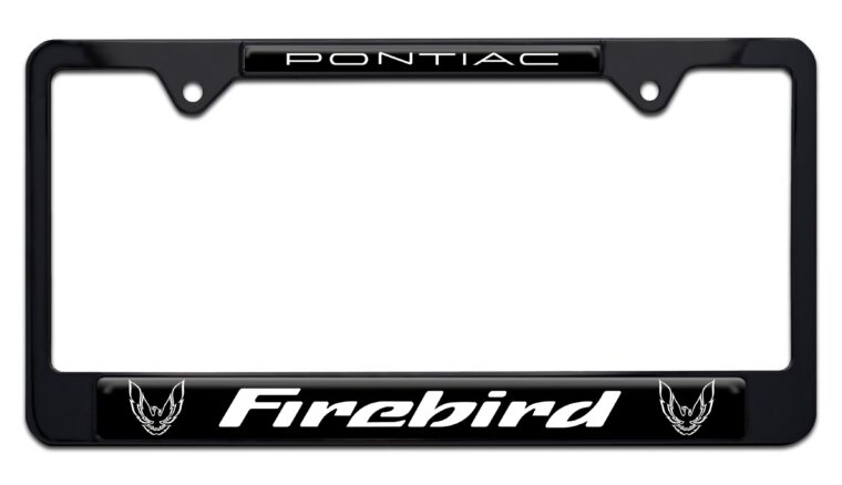 Firebird V3 Black License Plate Frame