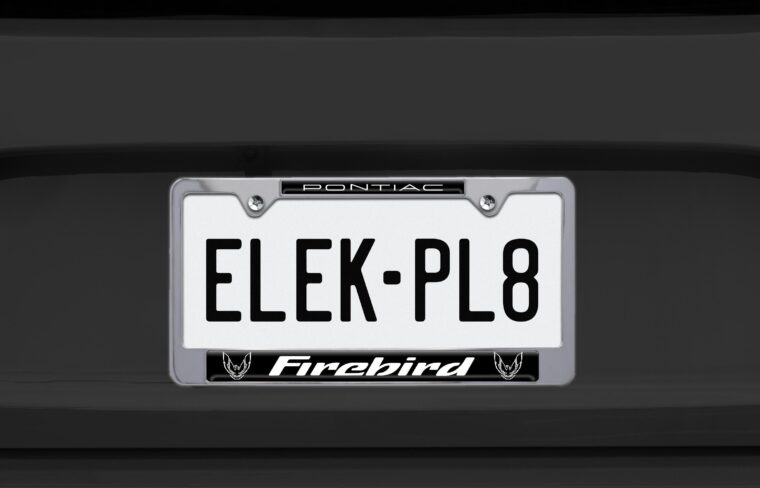 Firebird V3 Chrome License Plate Frame