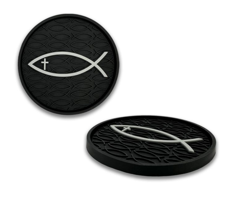 Christian Fish Silicone Car Coasters
