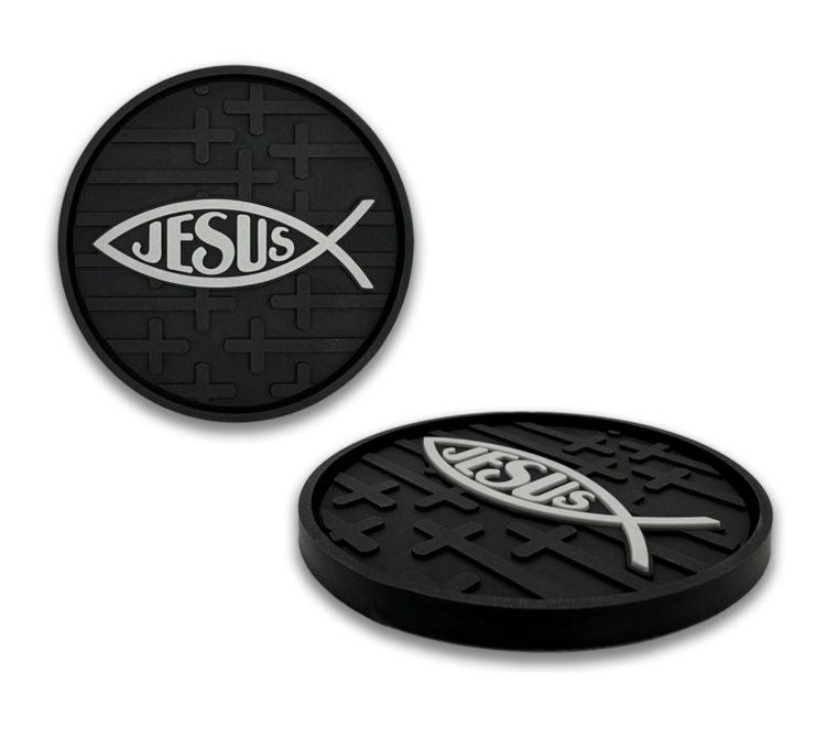 Jesus Fish Silicone Coasters