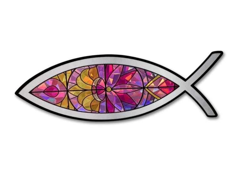 Christian Fish Hope Reflective Decal