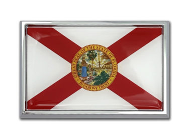Florida Flag Chrome Emblem