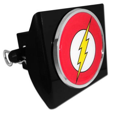 The Flash Emblem on Black Plastic Hitch Cover image