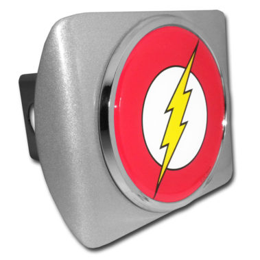 The Flash Emblem on Brushed Hitch Cover