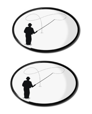 Fly Fishing 3D Decal 2-Pack